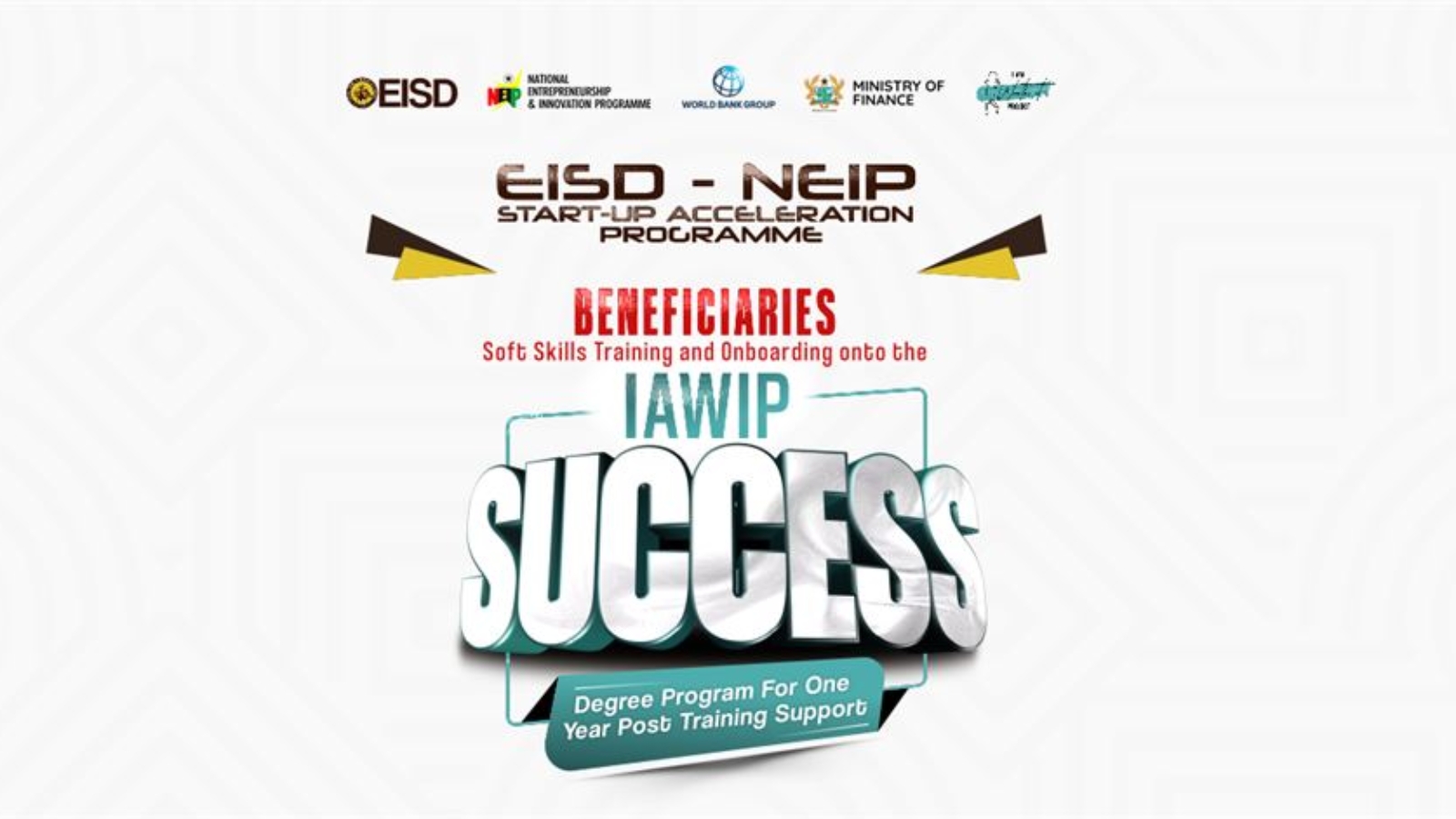 EISD -NEIP StartUp Acceleration Prog._ BeneficiariesTraining & IAWIP Success Program Onboarding